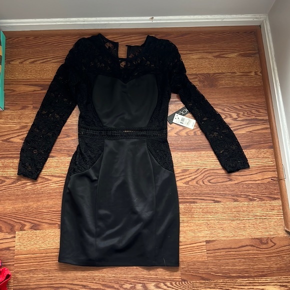 BCX | Dresses | Macy Black Lace Dress | Poshmark